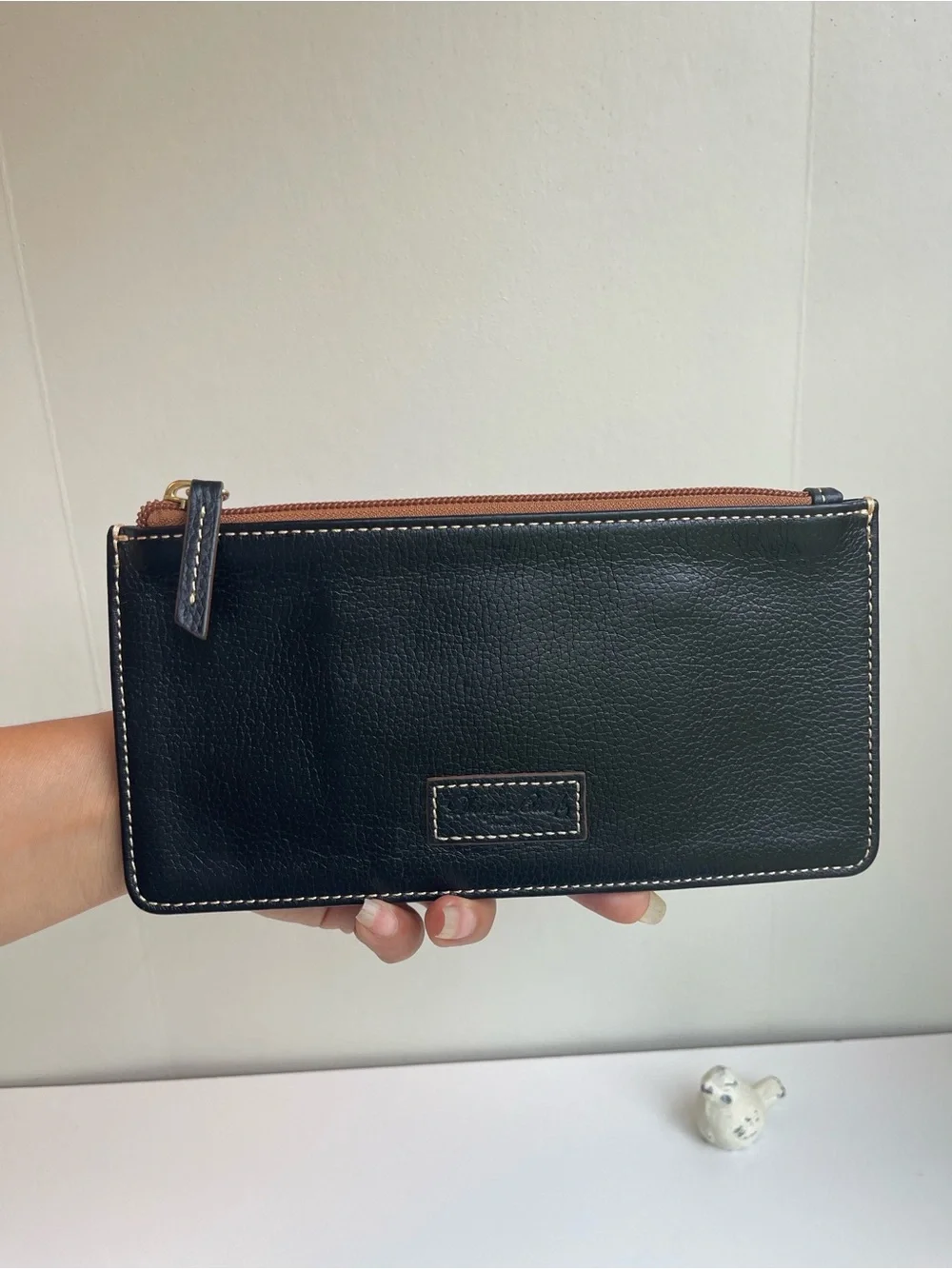 Dooney & Bourke Pebbled leather Slim Clutch